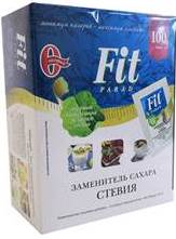 Заменитель Сахара на основе Стевии № 14 "Fit Parad" (Коробка) 100 саше 0,5г