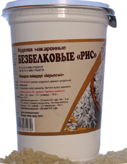 Макароны Безбелковые "Рис" Без Глютена "Мак Мастер" 350г