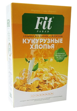 Хлопья Кукурузные со стевией "Fit Parad" 200г
