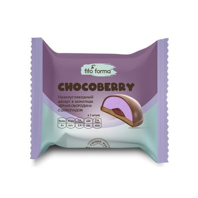 Десерт Chocoberry (Черная смородина с шоколадом) "Fito Forma" 50г