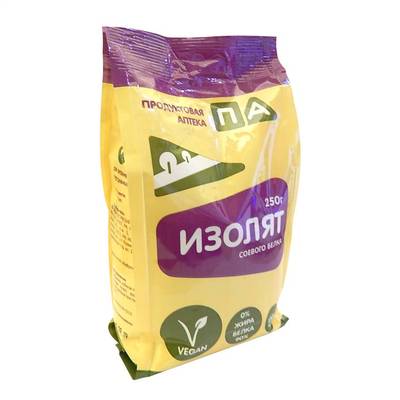 Изолят соевого белка "Продуктовая аптека" (Пакет) 250 гр