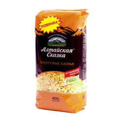 Хлопья Кукурузные "Алтайская Сказка" не требующие варки 400г
