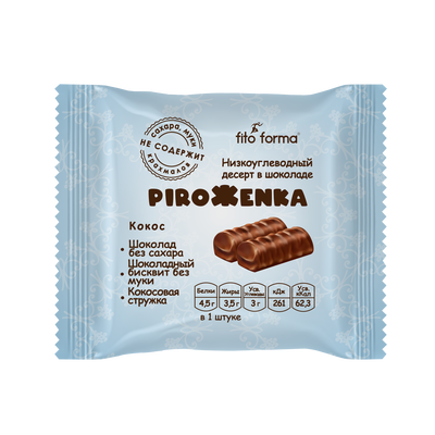 Пирожное PiroЖenka (Кокос) "Fito Forma" 80г