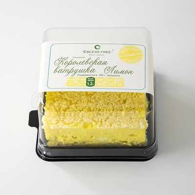 Торт-Пирожное Королевская ватрушка ( Лимон ) "Excess Free" 130г