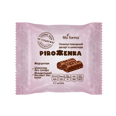Пирожное PiroЖenka (Марципан) "Fito Forma" 80г