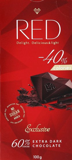 Шоколад темный Экстра 60% какао "Red Delight" 100г