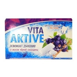 Жевательная резинка ( Черная смородина ) "Vitaaktive" 16г