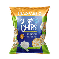 Чипсы протеиновые "Сметана и зеленый лук" "Snaq Fabriq" 50г